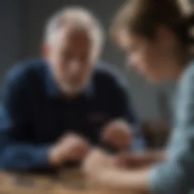 A close-up of a teacher demonstrating the Suzuki Method