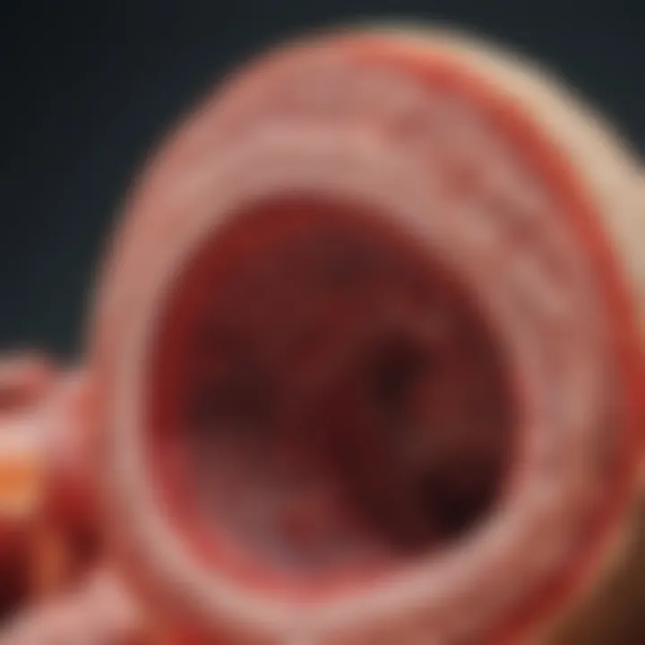 Diagram illustrating the role of inflammation in atherosclerosis
