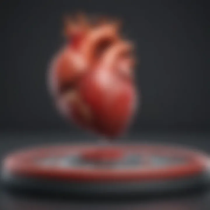Infographic showing the impact of lifestyle choices on heart health