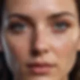 An abstract representation of facial recognition algorithms