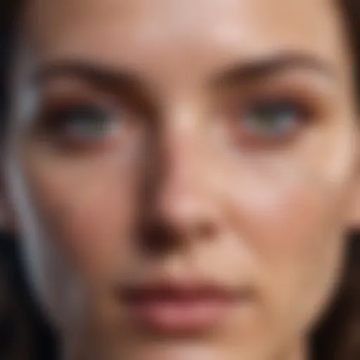 An abstract representation of facial recognition algorithms