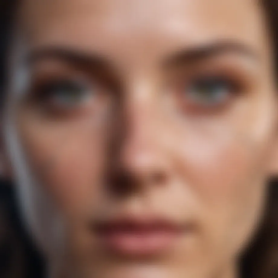 An abstract representation of facial recognition algorithms