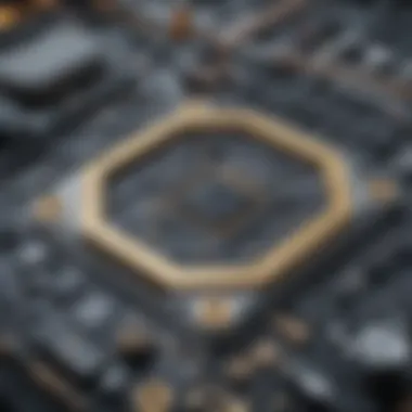 Intricate Circuitry of Metal Detection Sensors A close-up of a state-of-the-art metal detection sensor showcasing its intricate circuitry.