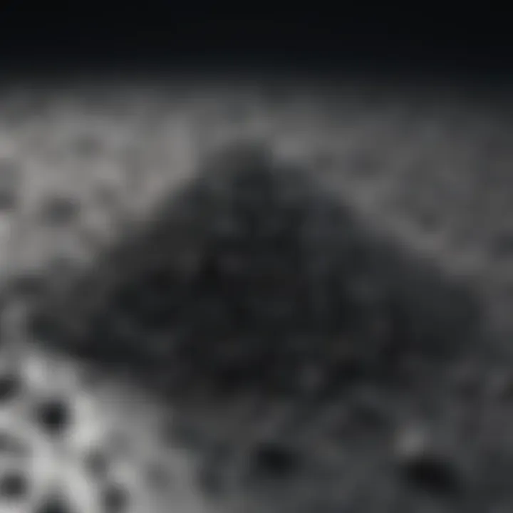 Illustration showing granular activated carbon