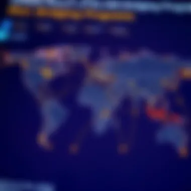 A map highlighting various countries with IMG bridging programs