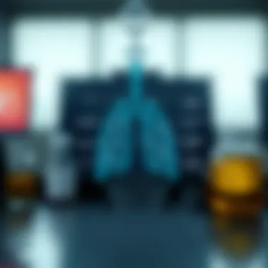 Infographic outlining biochemical components of vape