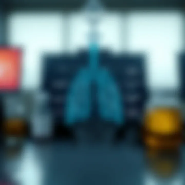 Infographic outlining biochemical components of vape