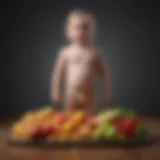 Infographic depicting statistics on childhood obesity rates
