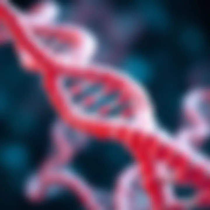 Conceptual image representing the implications of RNA coding in health and disease