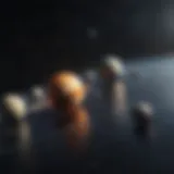 A detailed illustration of the solar system showing planets and their orbits