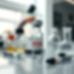 BCG vaccine vial surrounded by scientific instruments