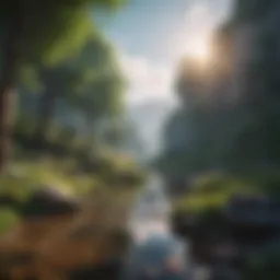 A digital landscape representing diverse virtual worlds