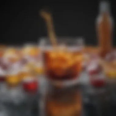 Selection of sugary beverages