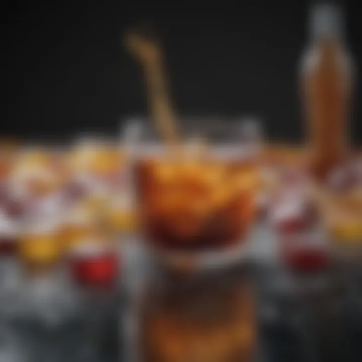 Selection of sugary beverages