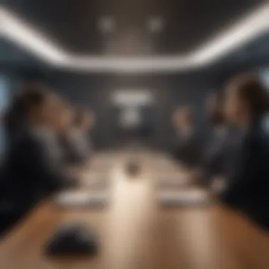 A corporate boardroom discussing gender diversity