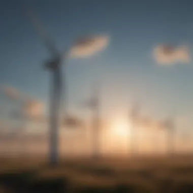 Wind turbine generating clean energy