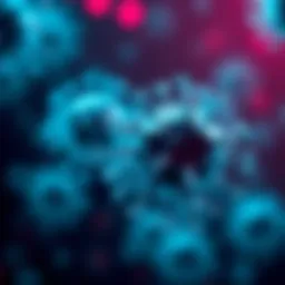 Illustration of CD19 targeting mechanism in cancer cells