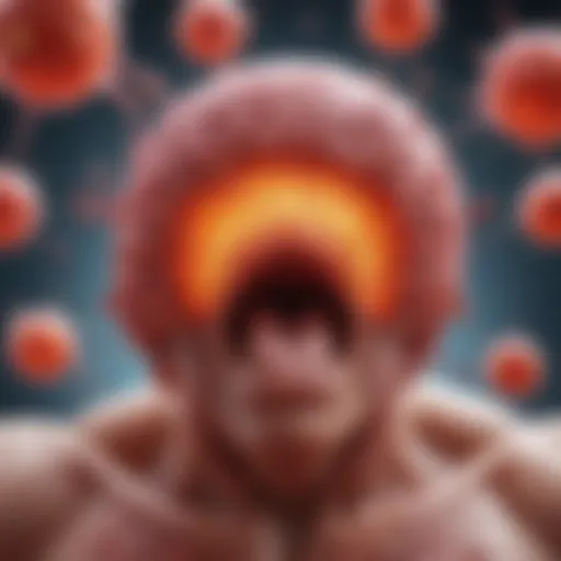 An illustration depicting the immune response in isoimmune hemolytic disease.