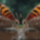 Illustration of color adaptation in moth species