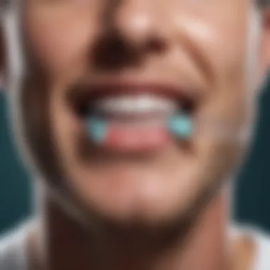 Visual representation of the benefits of using Listerine Gum Defense for oral health.