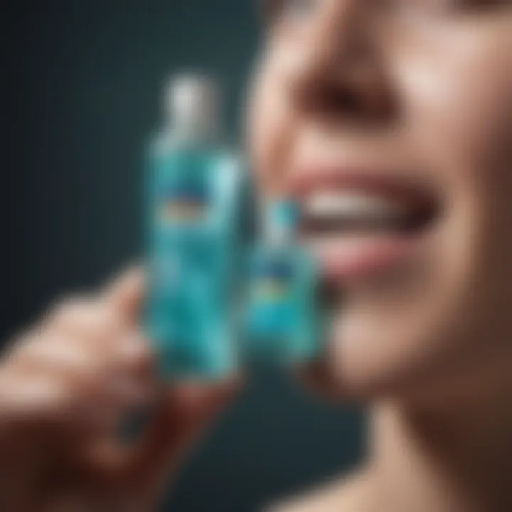 Graph illustrating market trends for dental care products including Listerine Gum Defense.