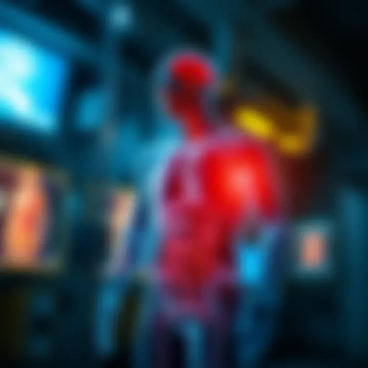 Illustration depicting the physiological impact of iron deficiency on the body