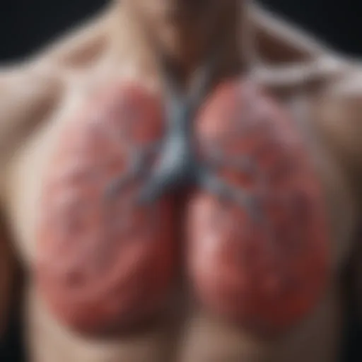 Diagram illustrating the biological mechanisms of lung rejuvenation