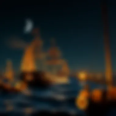 Historical depiction of celestial navigation