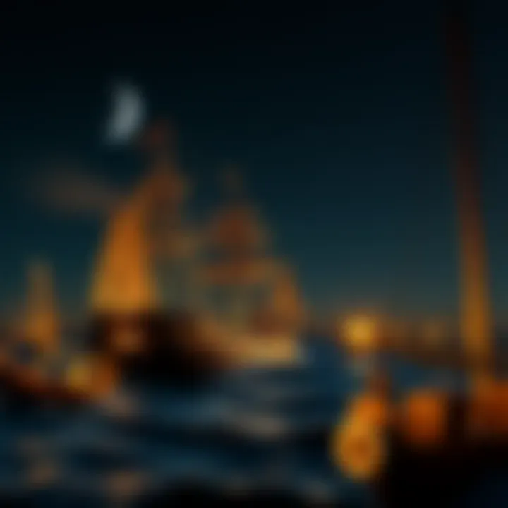 Historical depiction of celestial navigation