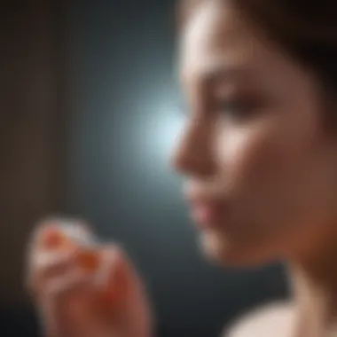 Mindful Health Choices During Pregnancy A serene environment depicting a pregnant individual contemplating health choices.