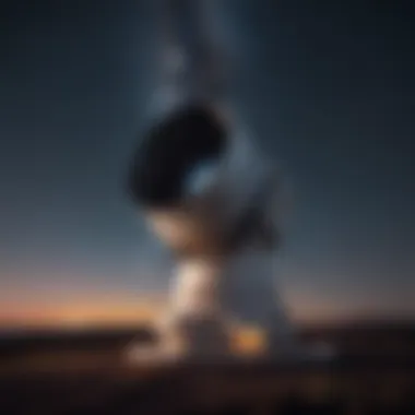 Technological Marvel: Telescope at Mauna Kea An advanced telescope at Mauna Kea Observatory capturing distant galaxies
