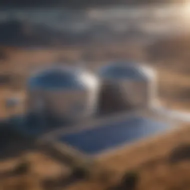 Energy Storage Concepts for Solar Power Conceptual representation of energy storage solutions for solar power