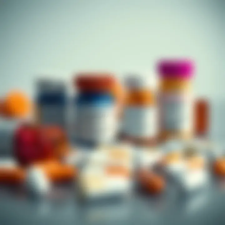 A visual representation of various medication types used for treating neurofibromatosis