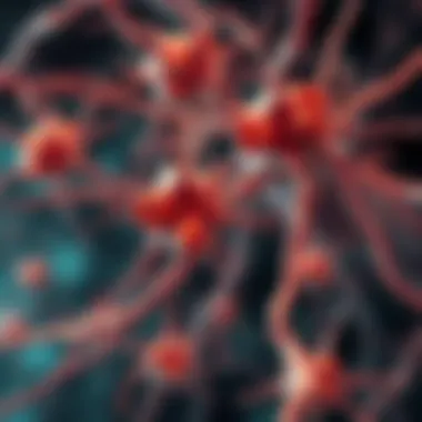 An illustration of nerve cells with tumors indicating neurofibromatosis