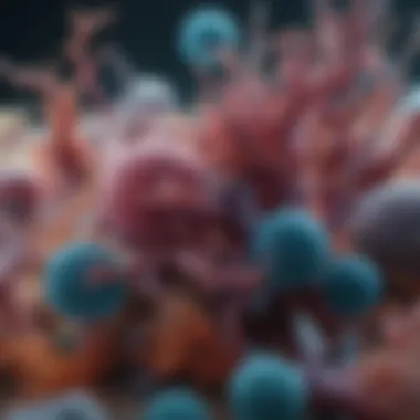 Diverse Aquatic Microbes Under a Microscope Microscopic view of diverse aquatic microbes