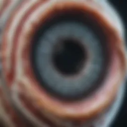 Detailed view of ocular structures through MRI
