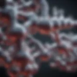 Illustration showcasing the molecular structure of nitric oxide