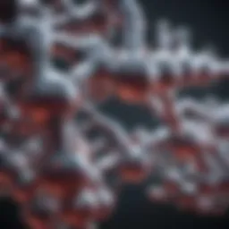 Illustration showcasing the molecular structure of nitric oxide