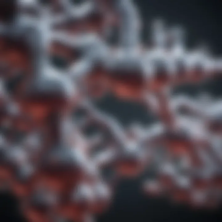 Illustration showcasing the molecular structure of nitric oxide