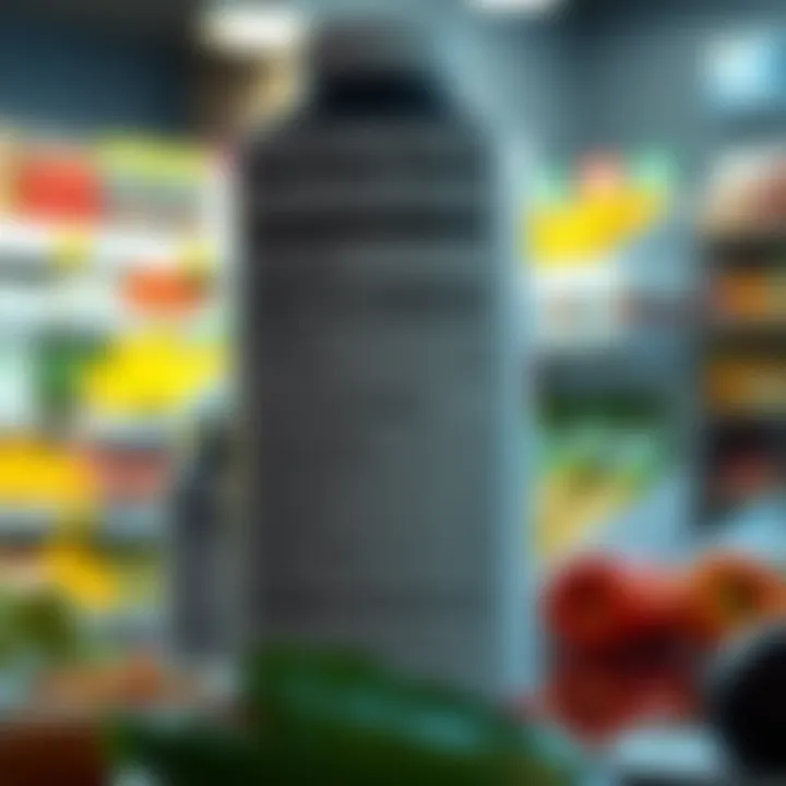 Visual representation of food group analysis