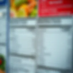 Illustration of nutrition label comparison