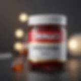 Close-up of a tube of Orajel with highlighting ingredients