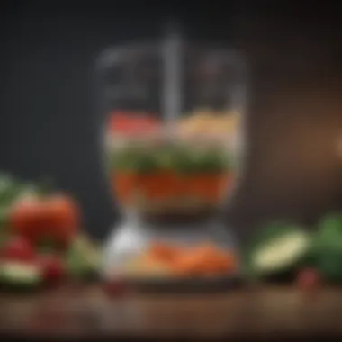 Balancing Nutrition Choices A scale with fresh vegetables and unhealthy snacks