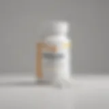 Potassium citrate tablets on a white background