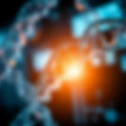 An illustration depicting the integration of genetic data and healthcare