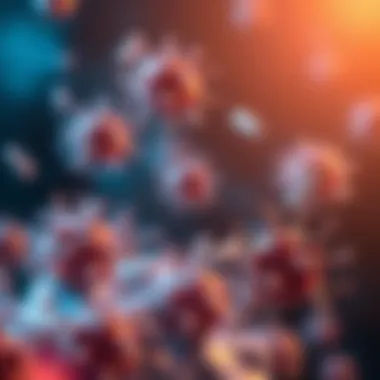 Graphic showing the immune system's interaction with probiotics for enhanced defense