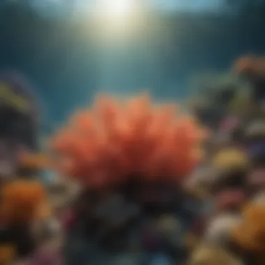 The Complexity of Marine Ecosystems A vibrant coral reef teeming with diverse marine life.