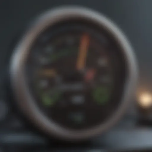 Residential smart meter displaying energy usage data