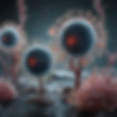 Microscopic Breakthroughs in Biology Microscopic view of biological cells demonstrating recent breakthroughs