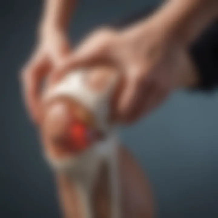 A chart illustrating various treatment options for knee osteoarthritis